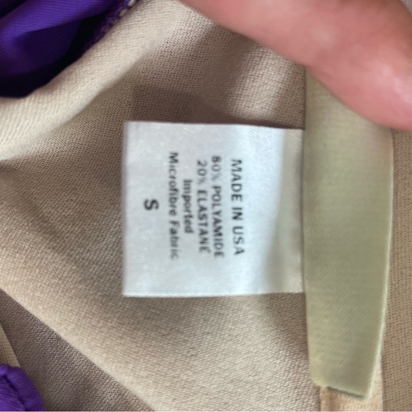 Never Worn Purple Cut Out Swimsuit - Picture 3 of 4